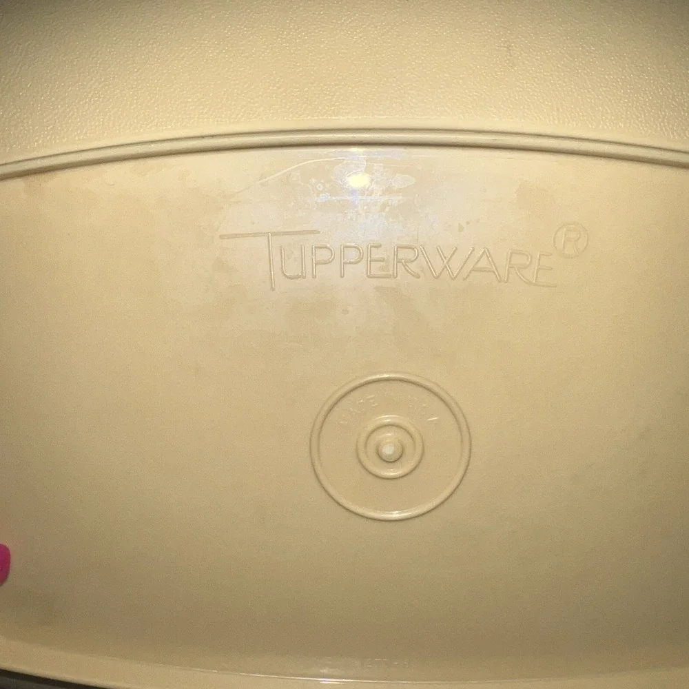 Vtg‎ Tupperware Harvest Gold 4 Piece Vegetable Rice Strainer Steamer 1273 -1275